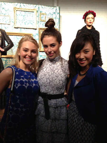 The Carrie Diaries star AnnaSophia Robb shared this snap of her backstage at Alice and Olivia.