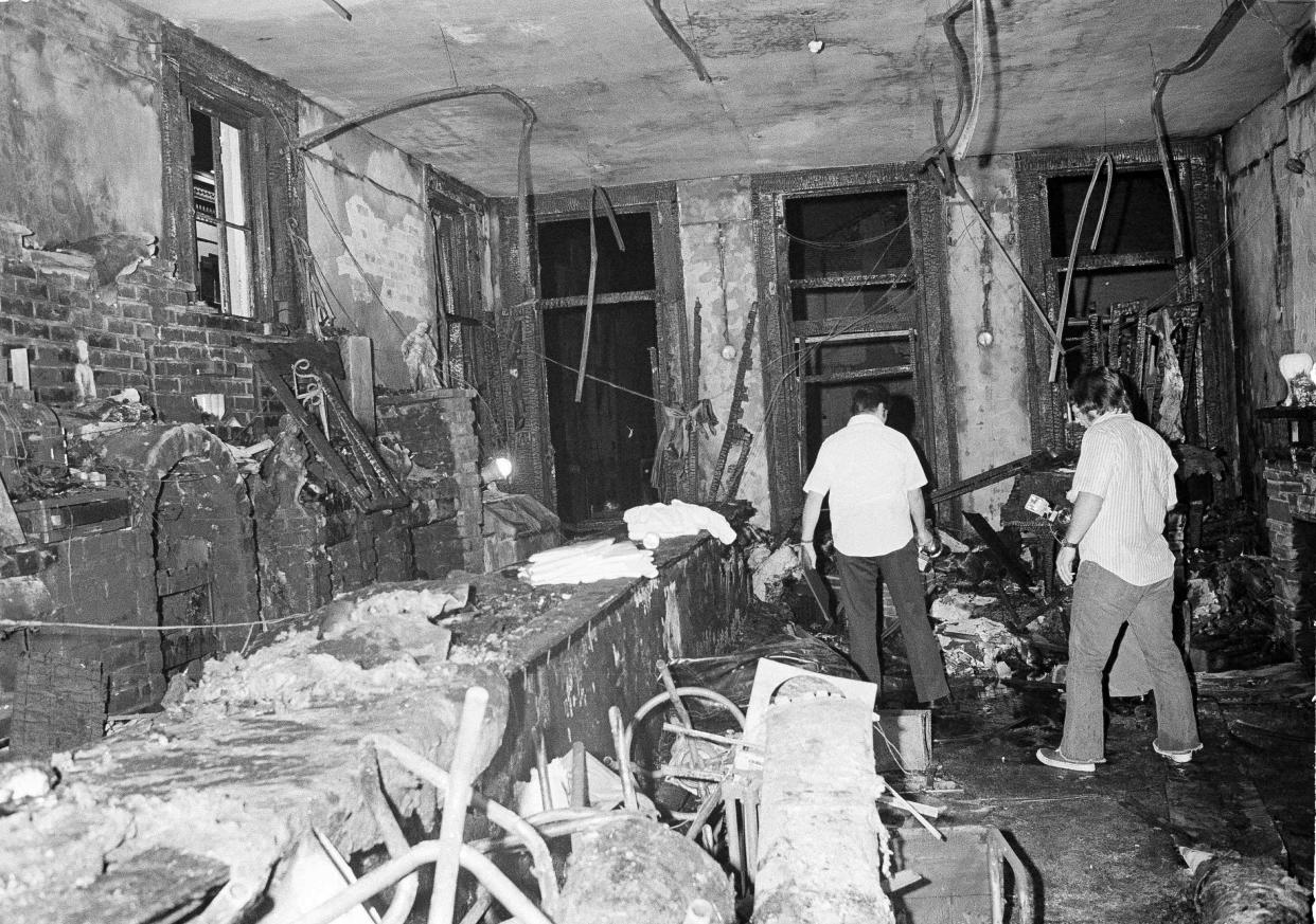 The inside of the UpStairs bar is viewed on June 25, 1973, following a flash fire on that left 32 dead and 15 injured in New Orleans. 