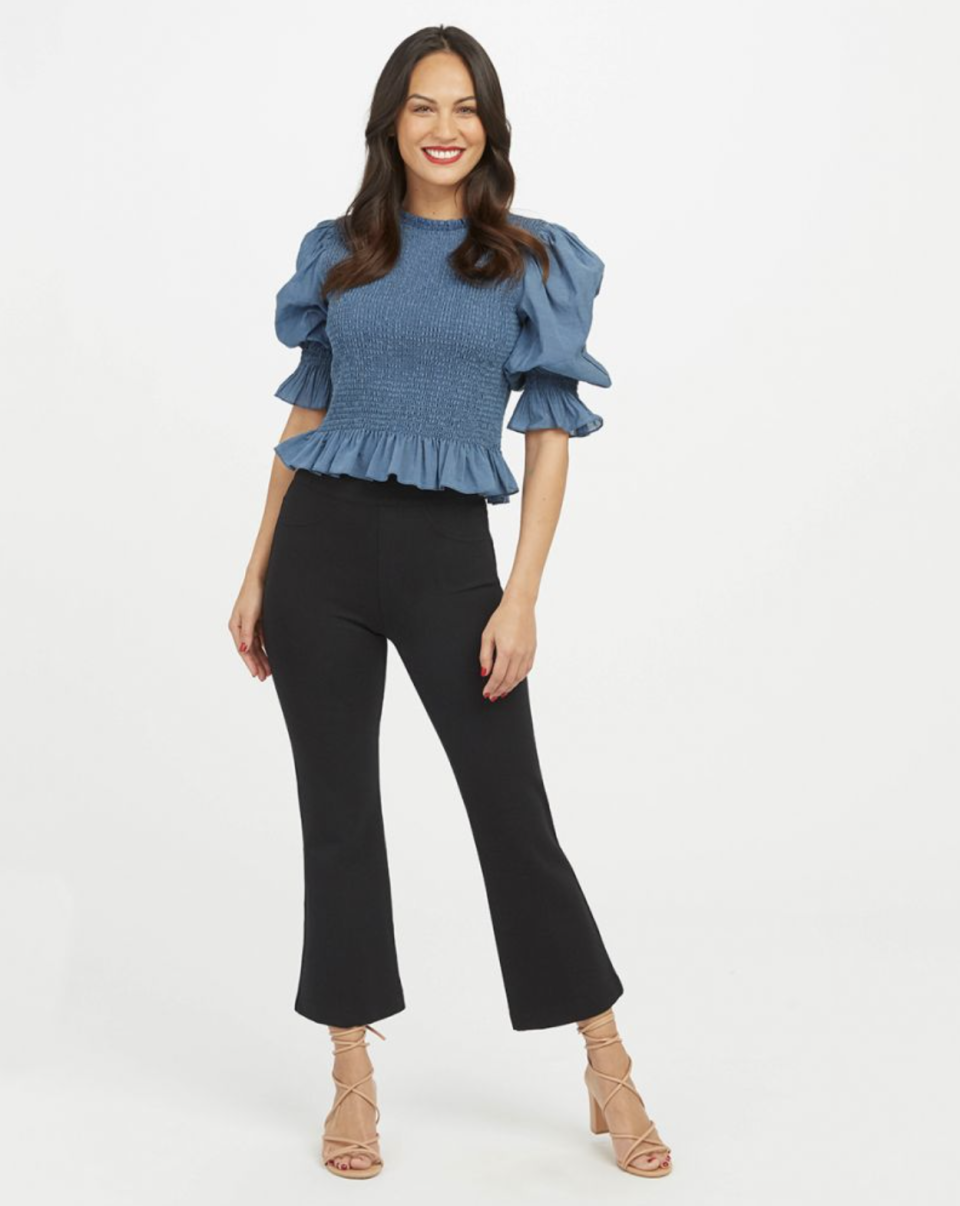 The Perfect Black Pant in Cropped Flare (Photo via Spanx)