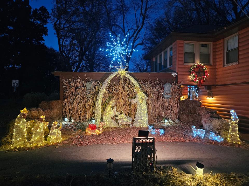 Christmas decorations at Michael and Gissell Sommer at 1970 S. Kings Ave. in 2023.