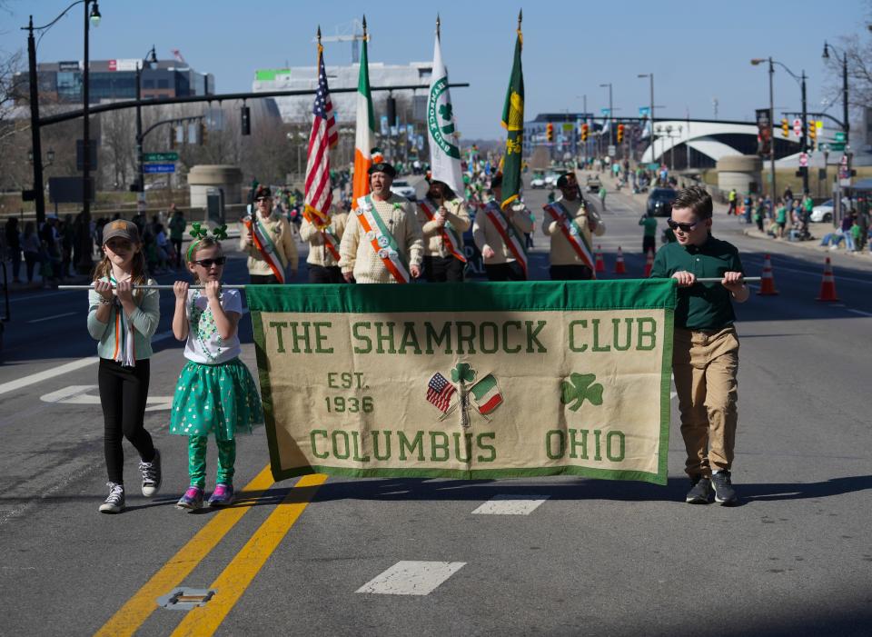 The Columbus St. Patrick's Day Parade will begin at 11:45 a.m. Friday, leaving from Washington Boulevard and West Broad Street.