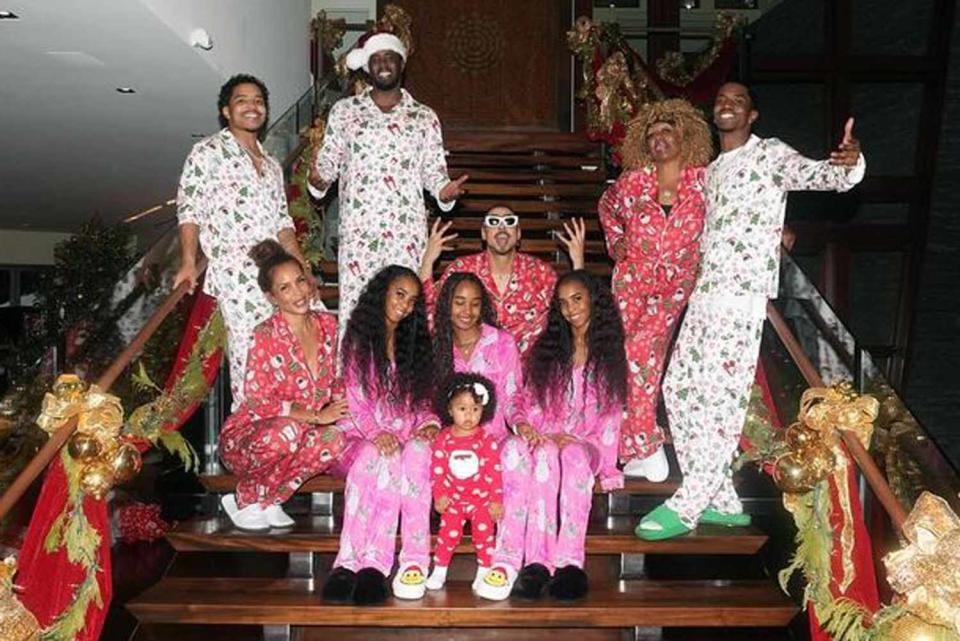 <p>The Combs Twins/Instagram</p> Diddy and his kids on Christmas