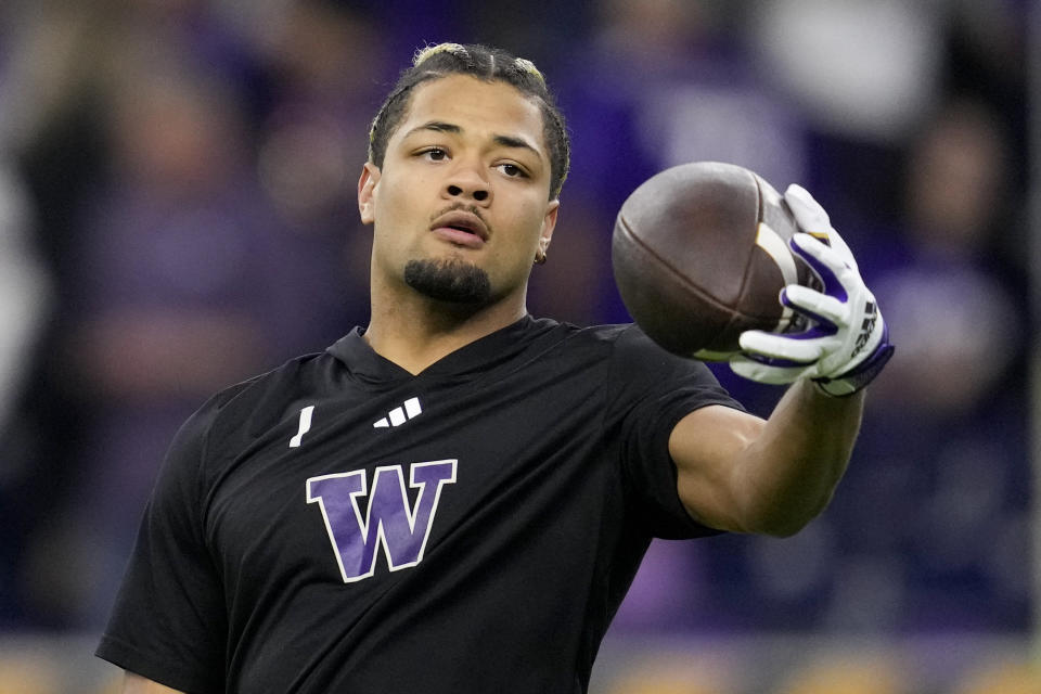 Washington duo of WR Rome Odunze and RB Dillon Johnson declare for NFL