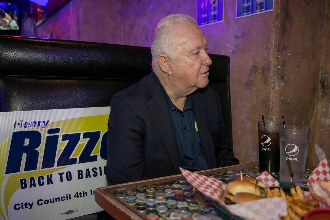 Henry Rizzo, a candidate for the 4th District City Council seat, was at a meet the candidates event Thursday in Westport. Susan Pfannmuller/ Special to The Star