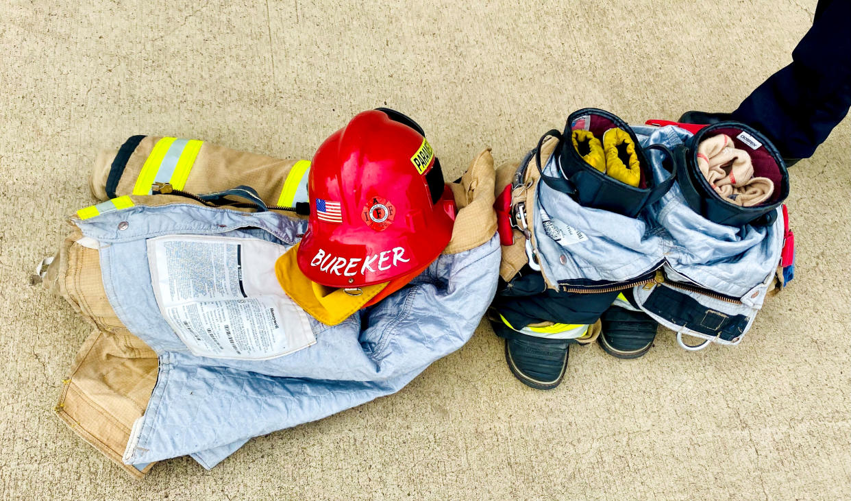 Equipment belonging to Captain Karen Bureker. (NBC News)