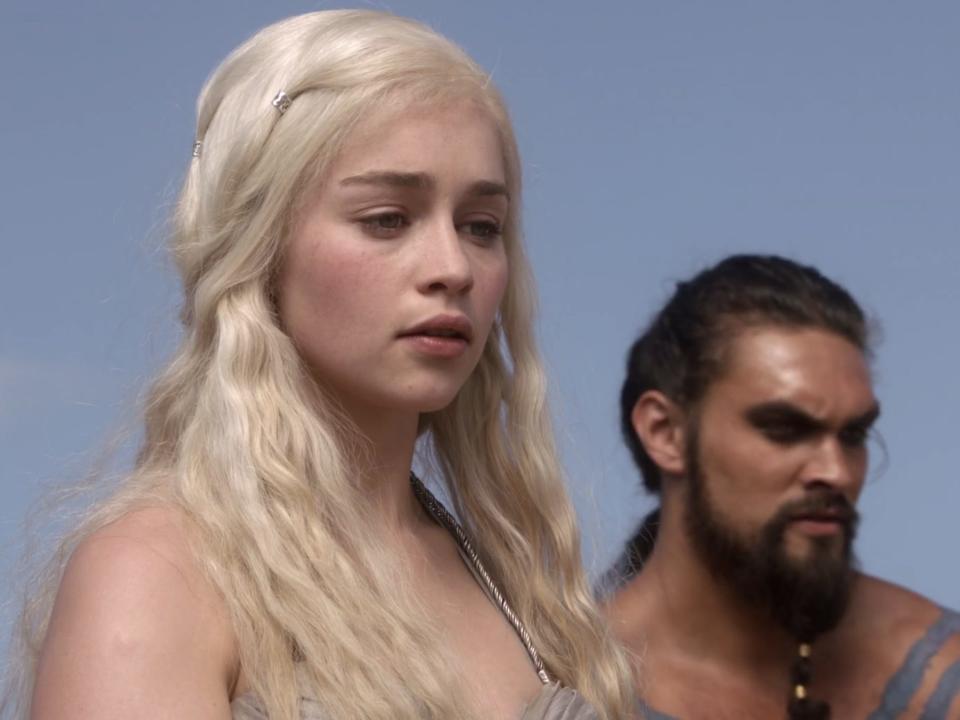 Dany Daenerys Targaryen Drogo wedding night Game of Thrones HBO 