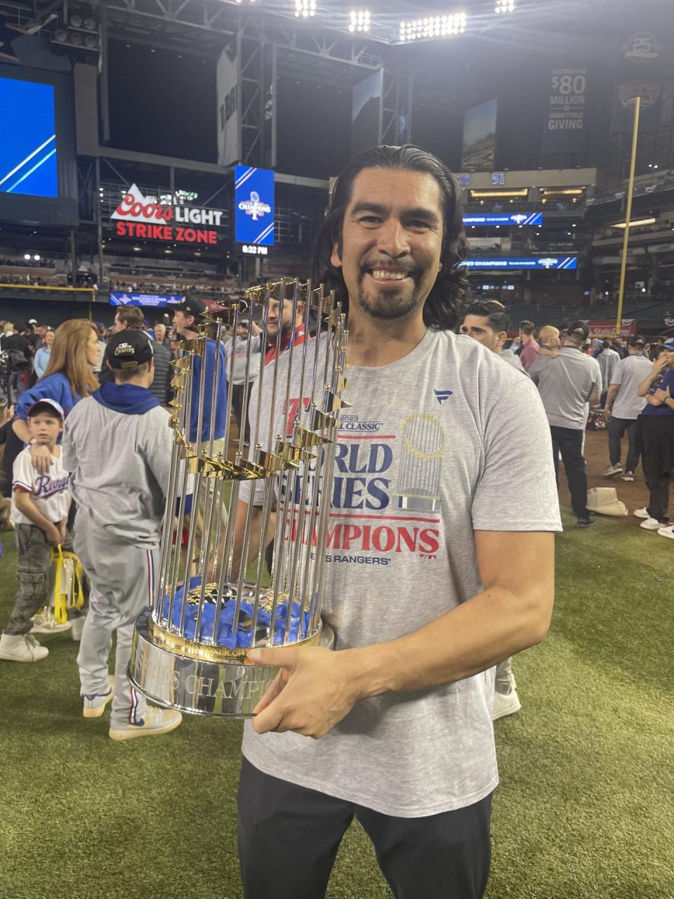 Albert Sandoval started off his journey in Pueblo, born and raised, and now he is a world series champion with the Texas Rangers.