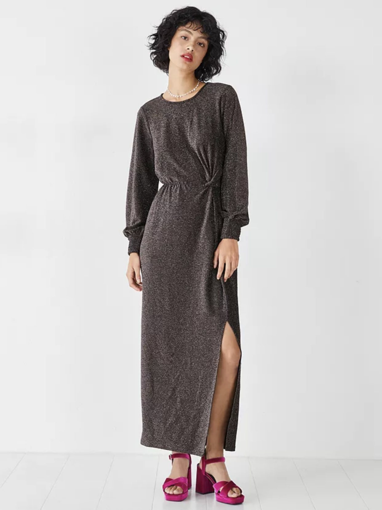 There's something so chic and modern about this hush jersey maxi. (John Lewis)