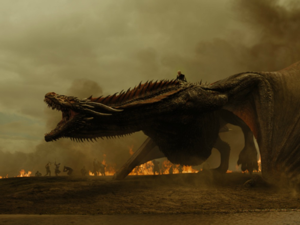 We saw Daenerys set the fight for the Iron Throne alight. Source: HBO