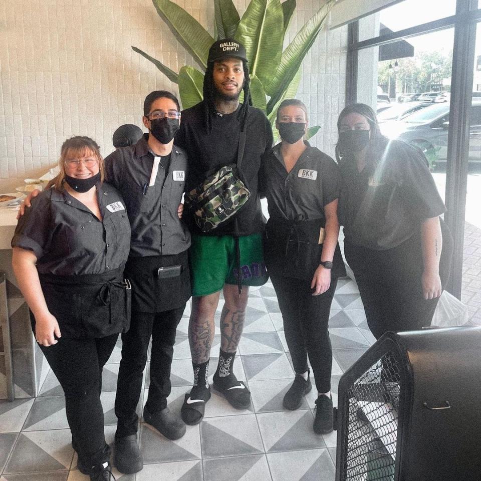 Rapper Waka Flocka Flame visited Corpus Christi's BKK thai kitchen + bar Saturday.