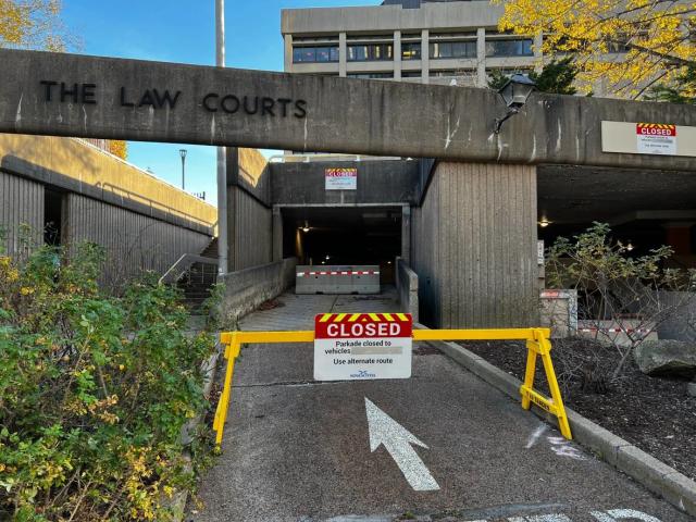 Parkade at Halifax Law Courts closed indefinitely for structural