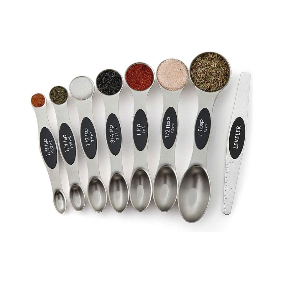 2) Spring Chef Dual-Sided Magnetic Measuring Spoons (Set of 8)