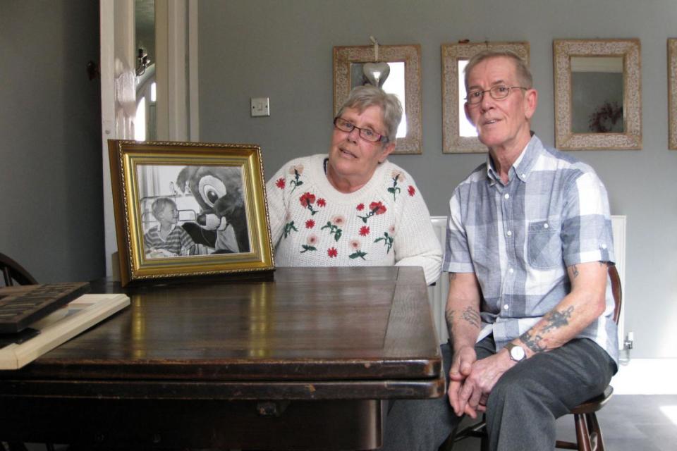 Janet and Colin Smith, whose son Colin was infected with HIV through contaminated blood (BBC)