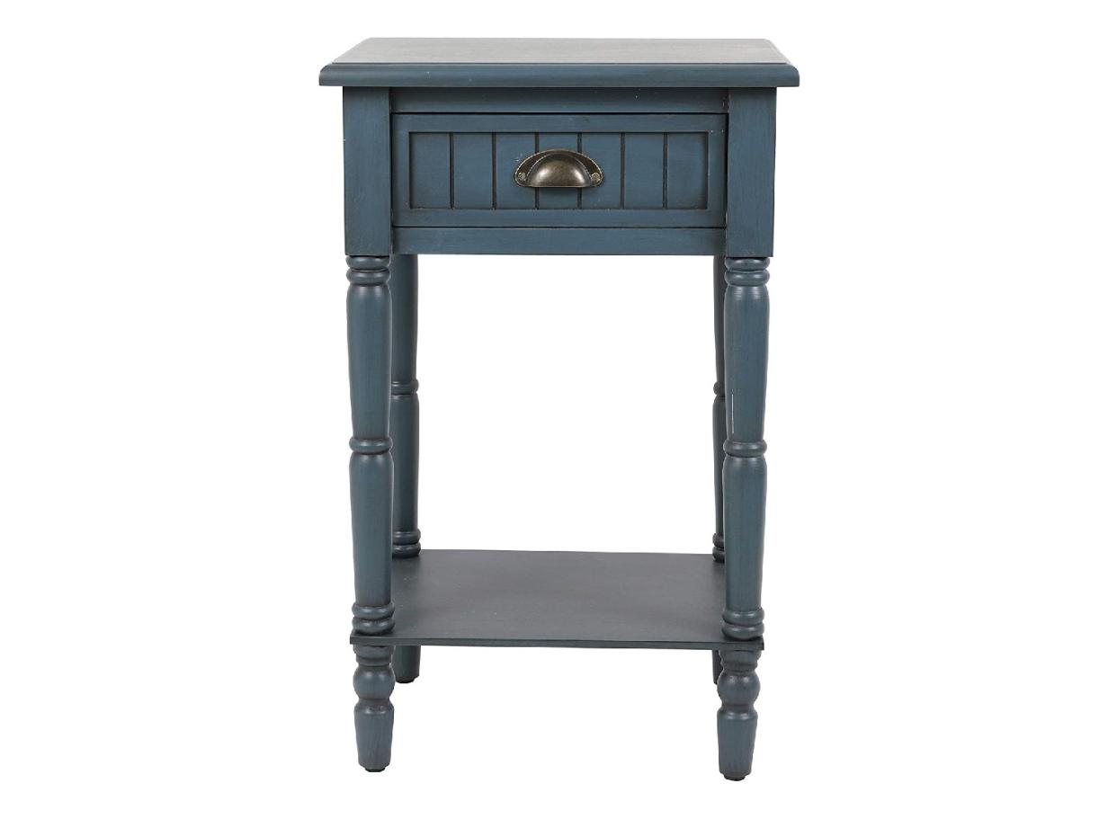 This antique-style accent table is perfect for small spaces. (Source: Amazon)