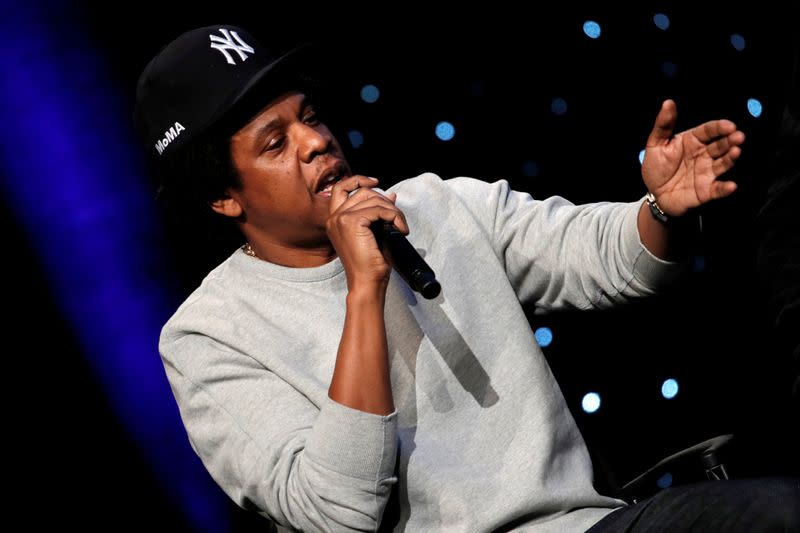 FILE PHOTO: Shawn "Jay-Z" Carter, a founding partner of Reform Alliance speaks during launch event in New York