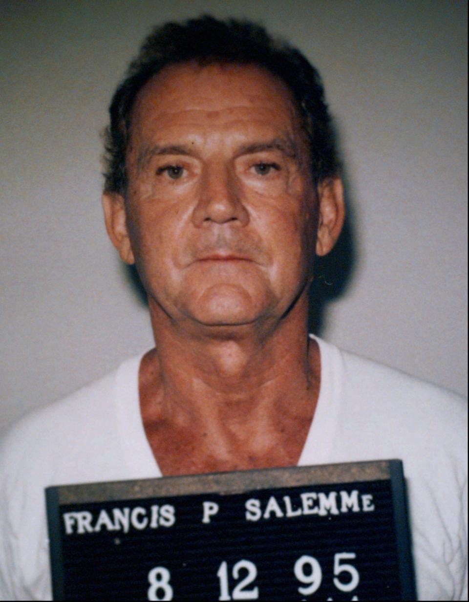 A photo released by the FBI in August 1995 showing reputed New England Mafia leader Francis P. "Cadillac Frank" Salemme, after his arrest Aug. 11, 1995, in West Palm Beach, Fla.