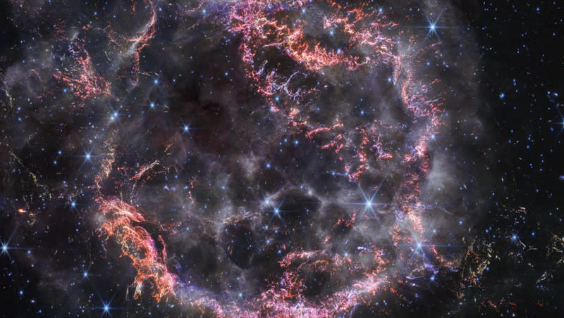 A new image of a supernova space “ornament” was captured by NASA’s Webb Telescope.