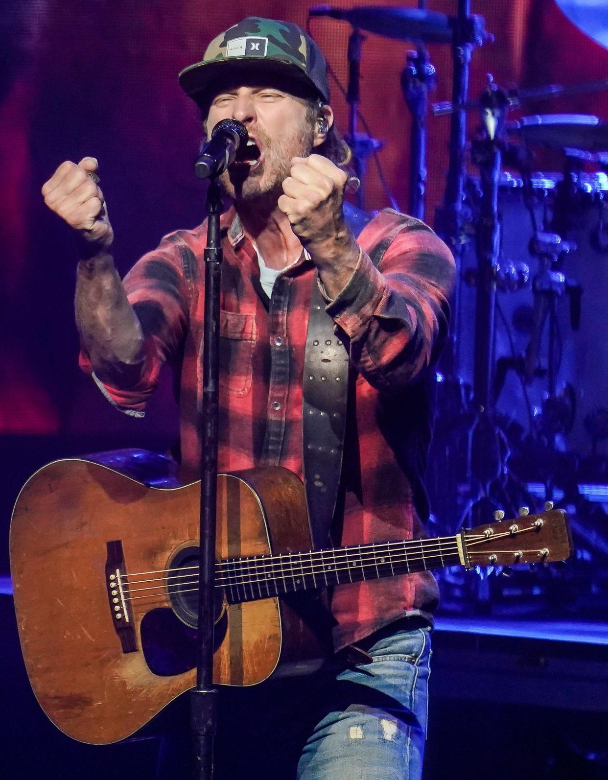 Dierks Bentley headlined the Firestone Legends Day Concert on Saturday, May 28, 2022, at TCU Amphitheater at White River State Park in Indianapolis.