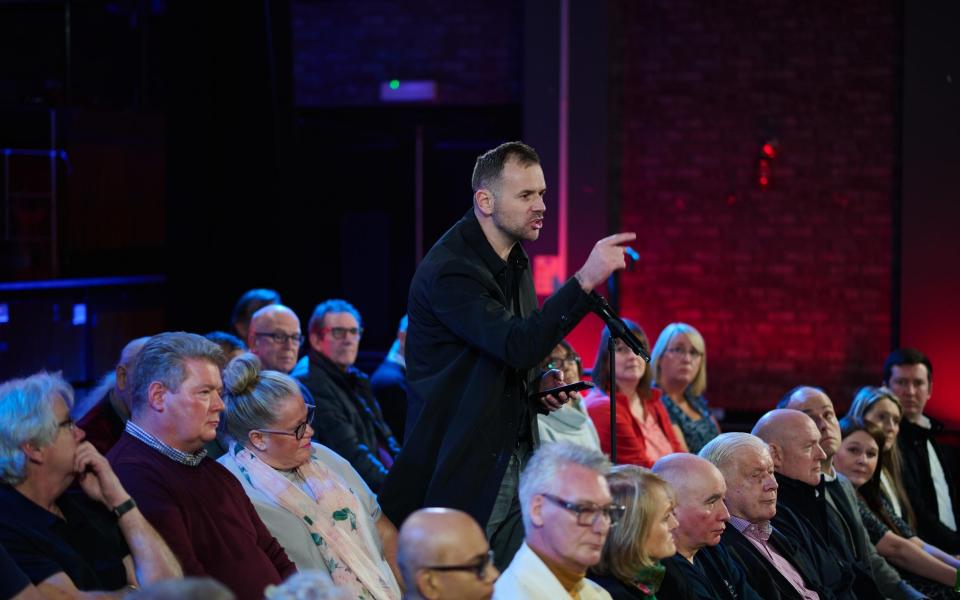 Members of the public challenged Rishi Sunak at a GB News debate