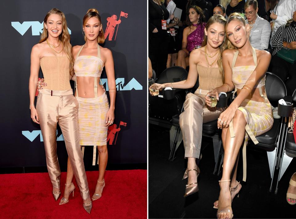 Gigi and Bella Hadid attend the 2019 MTV Video Music Awards.
