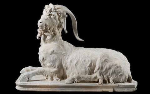 Classical statue of a goat with head by Baroque sculptor Bernini - Credit: Torlonia Foundation