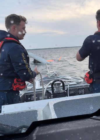 <p>U.S. Coast Guard</p> The scene of the May 6 shipwreck in Nags Head, North Carolina