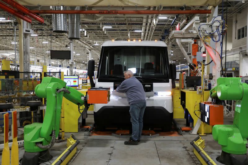 FILE PHOTO: Opening of automaker General Motors (GM) Brightdrop unit's CAMI EV Assembly, in Ingersoll