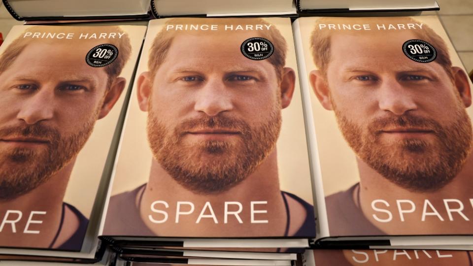 CHICAGO, ILLINOIS - JANUARY 10: Prince Harry's memoir Spare is offered for sale at a Barnes & Noble store on January 10, 2023 in Chicago, Illinois. The book went on sale in the United States today. (Photo by Scott Olson/Getty Images)