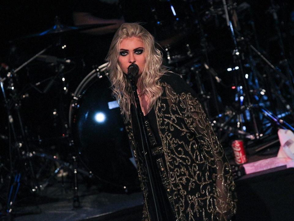 Taylor Momsen performs in her band The Pretty Reckless.