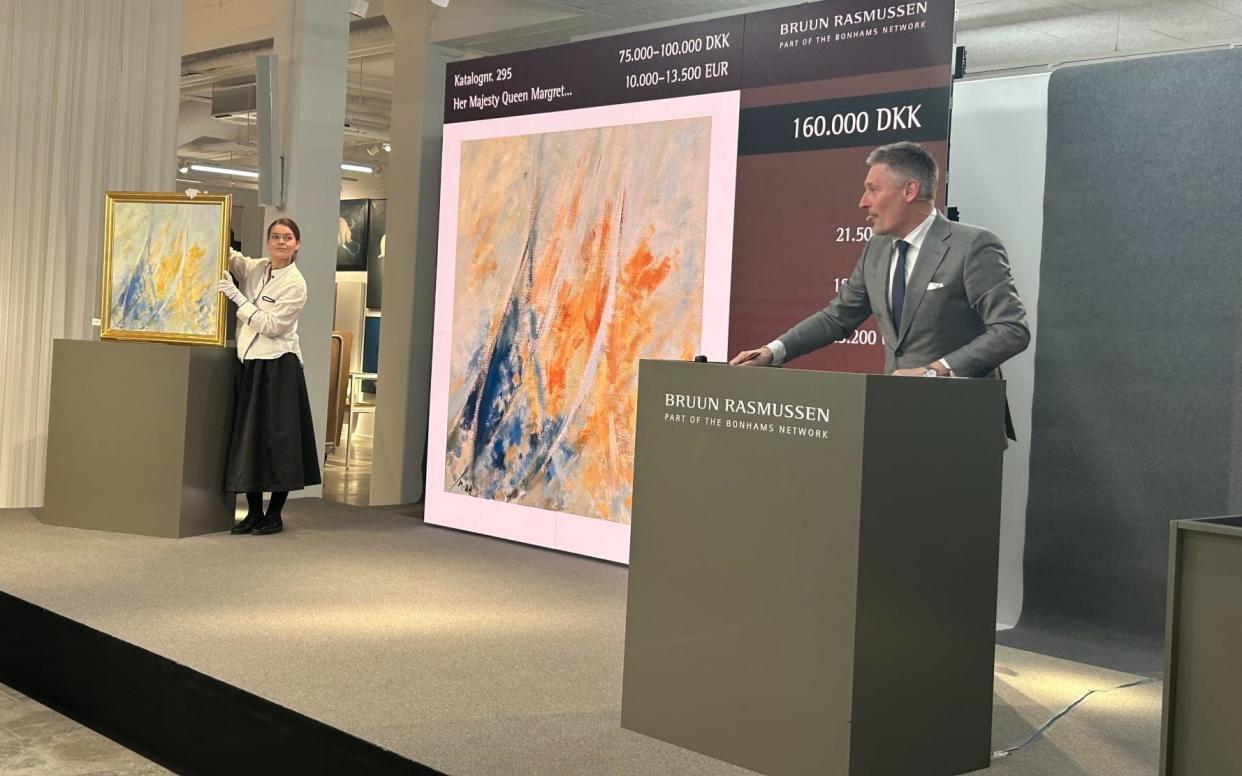 The painting sold in Copenhagen for 160,000 Danish kroner, which is around £18,400