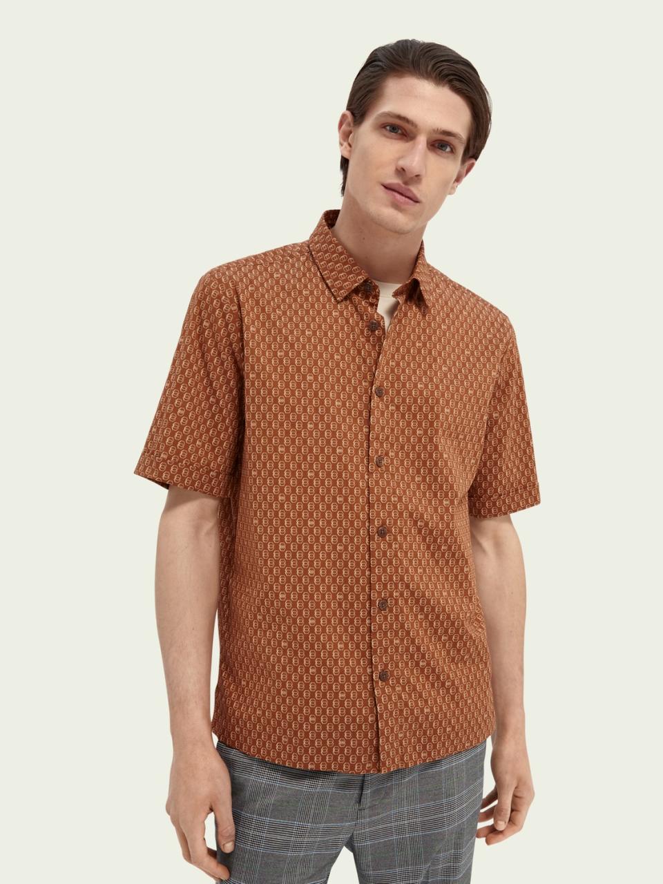 Scotch-Soda-Printed-Short-Sleeve-Shirt