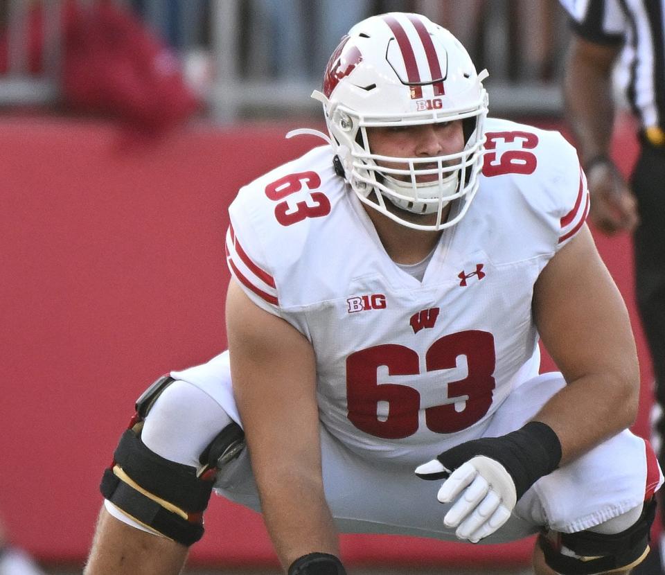 Wisconsin center Tanor Bortolini will look to add versatile depth to the Indianapolis Colts.