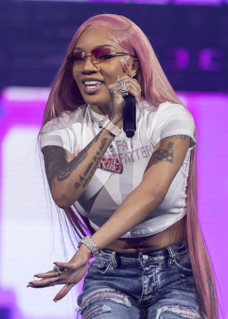 The rapper is slated to take to the stage at the Atrium Health Amphitheater in Macon, Ga. on Saturday night. Getty Images