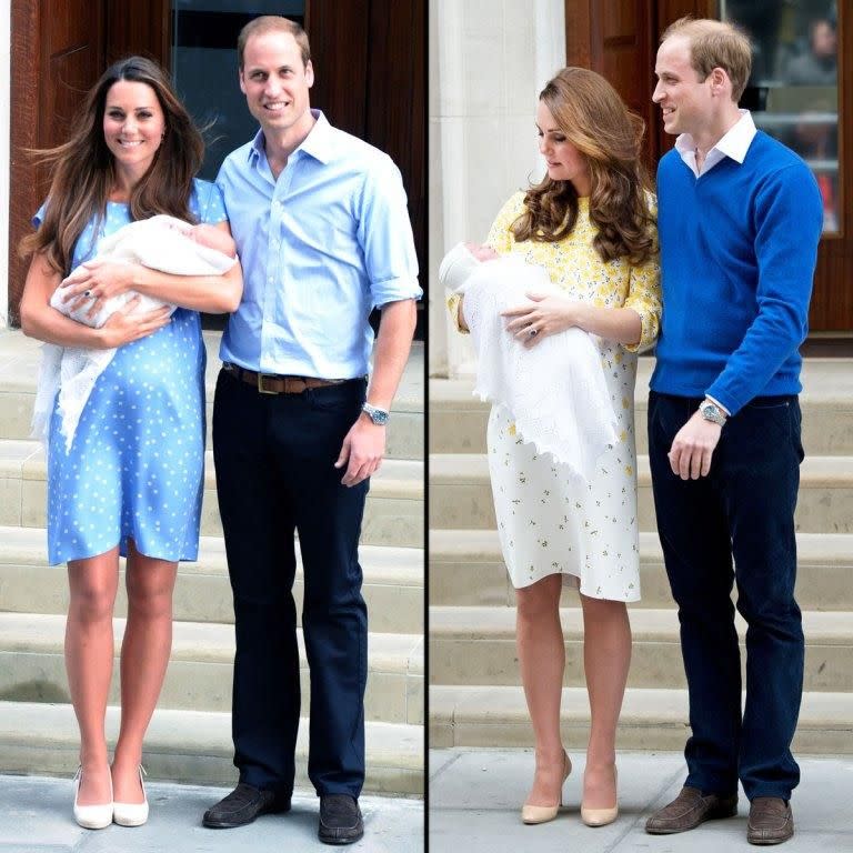 Kate has made a tradition of wearing Jenny Packham to leave the maternity hospital. Source: Getty