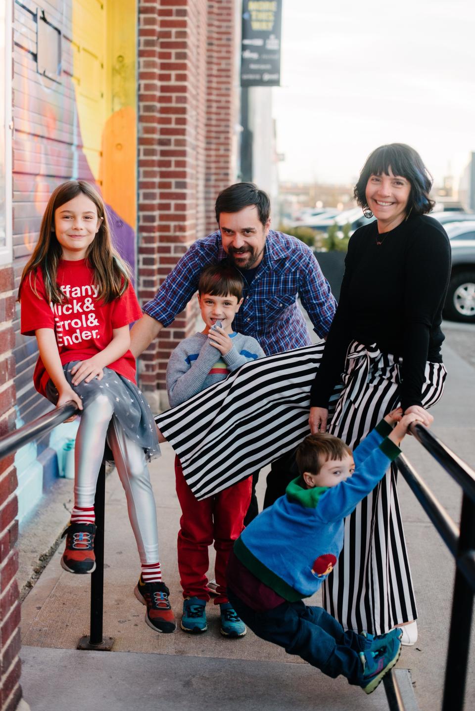 Tiffany Nieslanik with her husband and three kids.