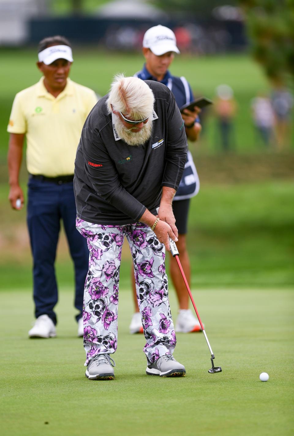 John Daly putts on the first day of the Sanford International on Friday, September 16, 2022, at the Minnehaha Country Club in Sioux Falls.