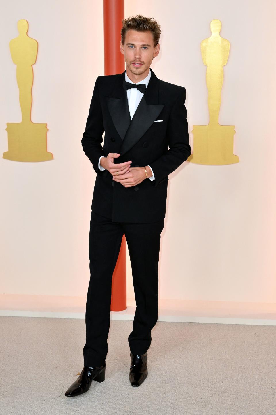 Austin Butler on the 2023 Oscars red carpet. (Getty Images)