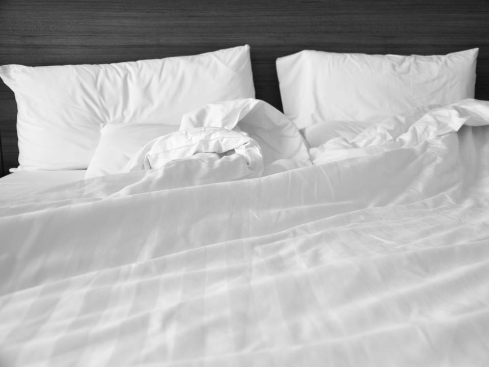 White bedding