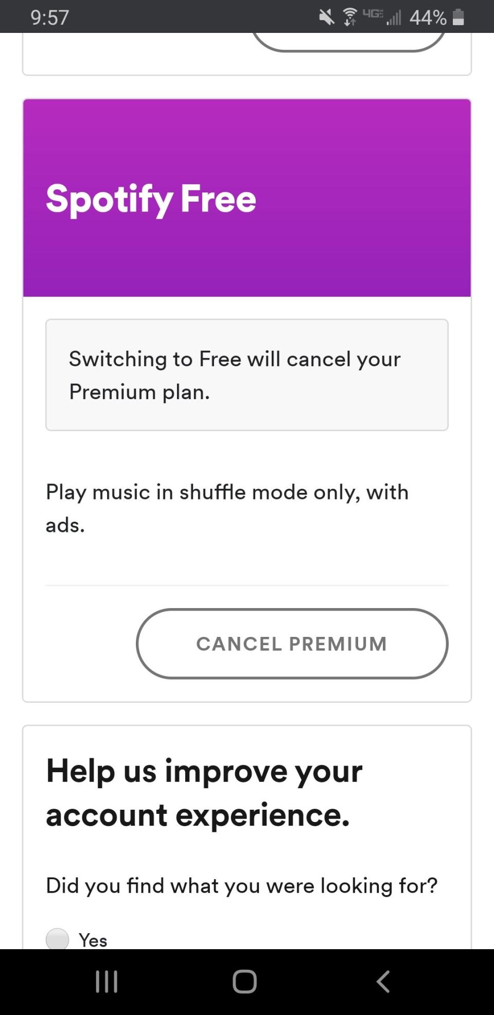 How to cancel Spotify Premium on Android   8