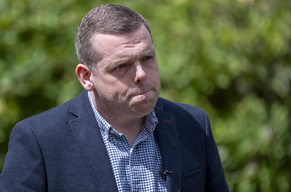 Douglas Ross announced he will step down as Scottish Tory leader after the General Election – and will also quit Holyrood if elected as an MP on July 4 (Jane Barlow/PA)