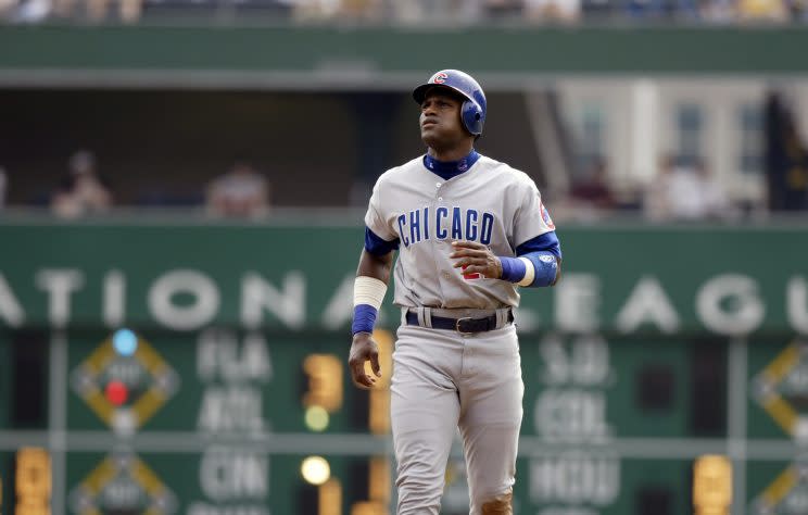 Sammy Sosa is open to a return to the Cubs, but the organization isn’t feeling it. (Getty Images/George Gojkovich)