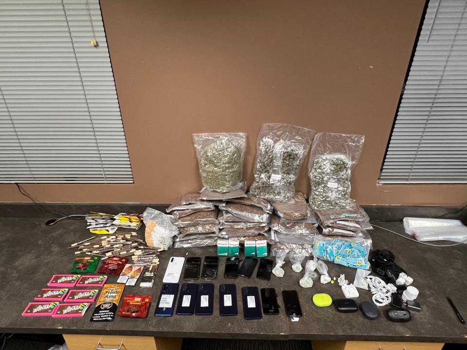 Officials in Georgia said they arrested 150 people on March 28, 2024, in a "sophisticated" scheme that involved using drones to deliver drugs and other contraband, pictured, to prisons in the state.