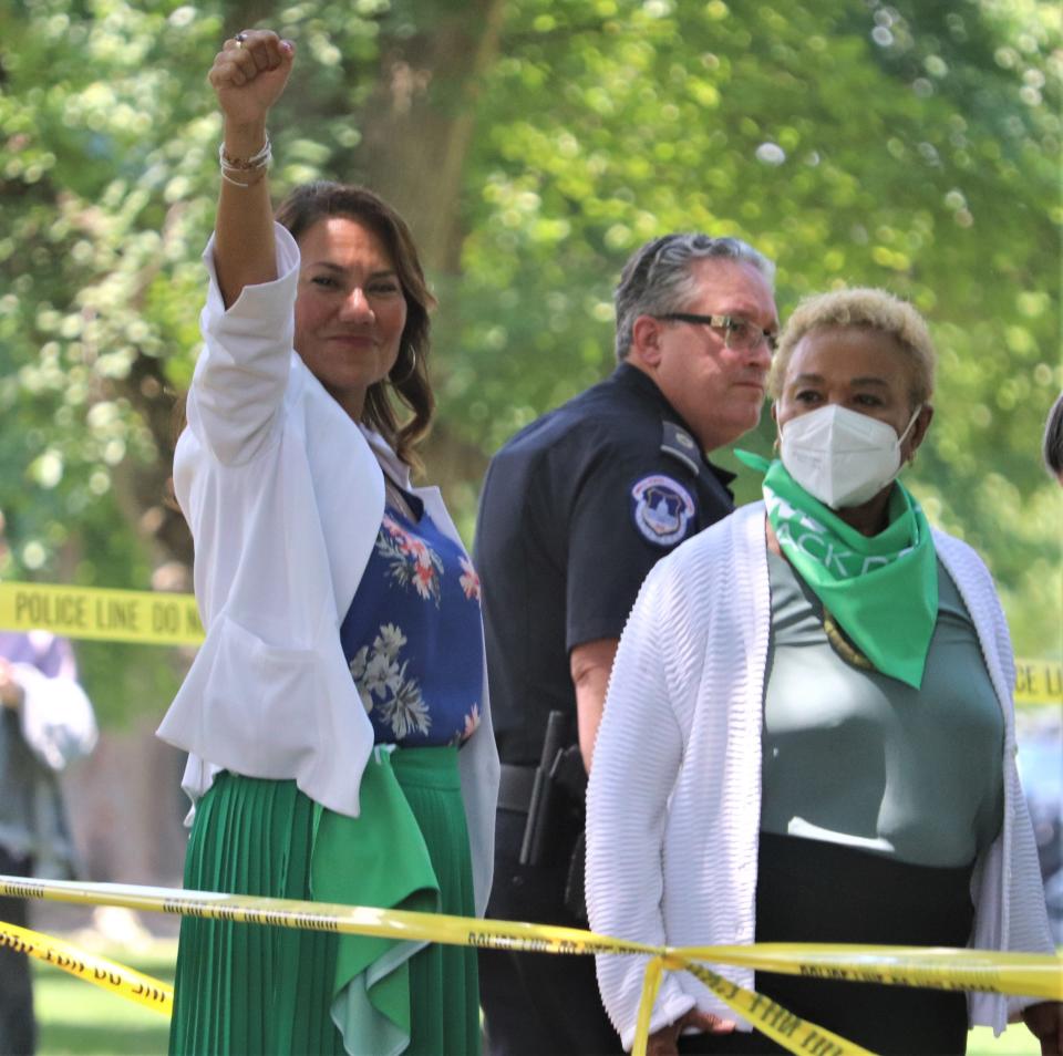 U.S. Rep. Veronica Escobar was arrested outside U.S. Supreme Court during abortion rights protest Tuesday.