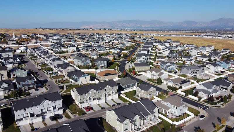 Homes in West Jordan are pictured on Monday, Oct. 10, 2022.