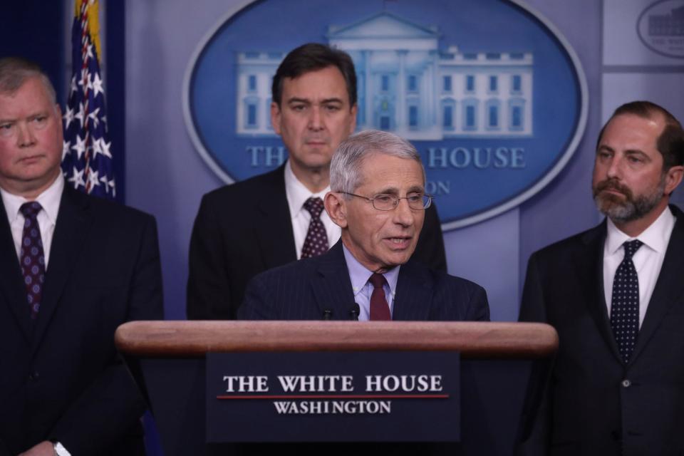 fauci coronavirus outbreak beginning january white house briefing