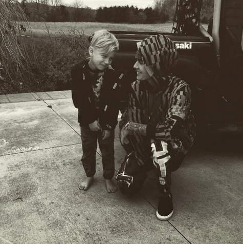 Jaxon is only 6, but off-roading adventures are A-OK with his older sib. “Brother time  best time,” the “Sorry” singer wrote. (Photo: Instagram)