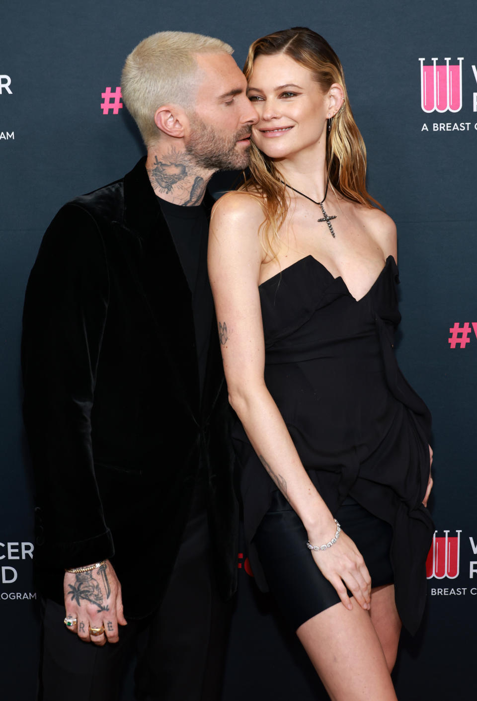 Adam and Behati snuggling