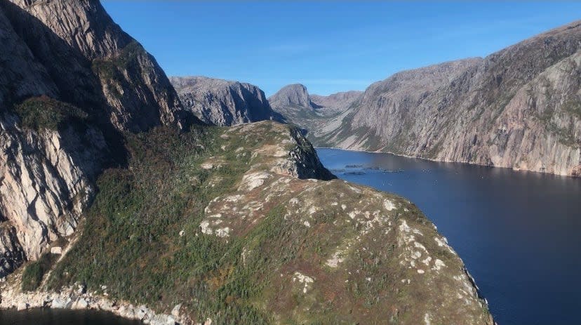 The fjords on Newfoundland's south coast could soon become a protected conservation area. Parks Canada is beginning a feasibility study to explore the idea, alongside the federal and provincial government and Miawpukek First Nation. (Submitted by Greg Jeddore - image credit)