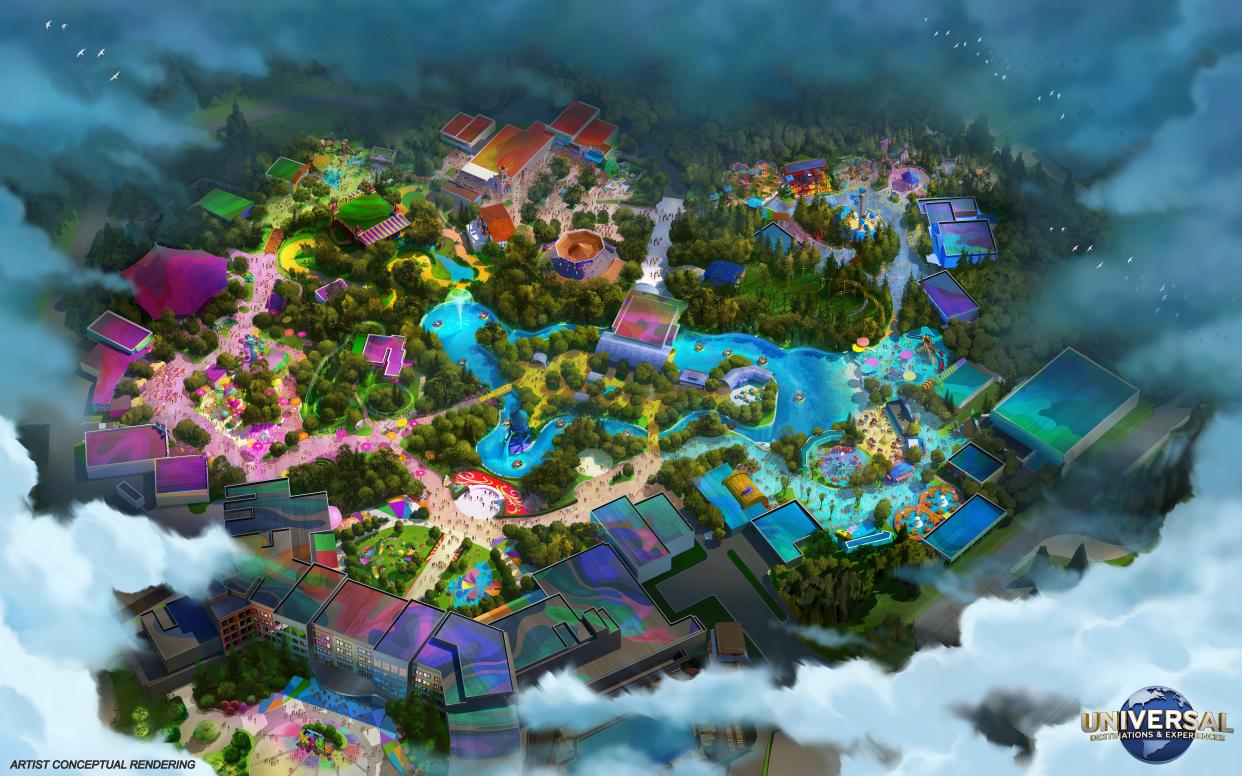 A conceptual rendering of Universal Kids Resort.