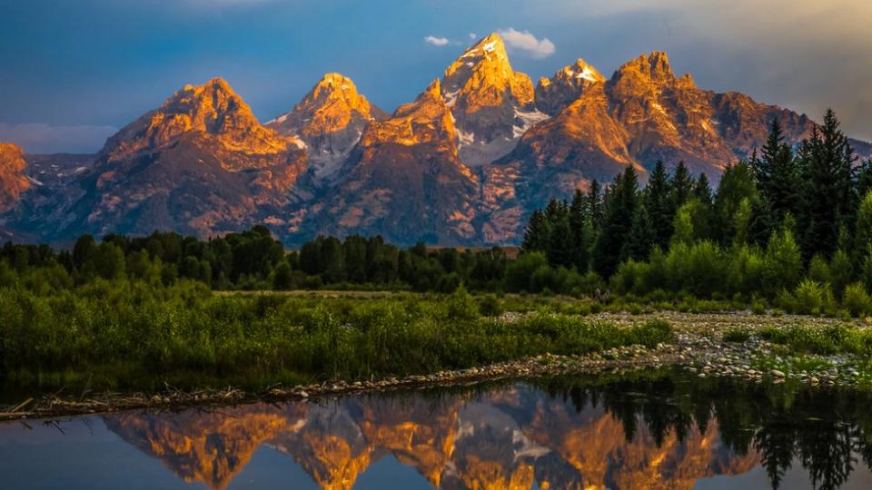 Una vista de las Montañas Rocosas